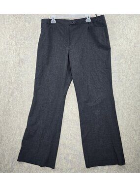 Calvin Klein Womens Modern Fit Dress Pants Charcoal Gray Size 16 Stretch Blend